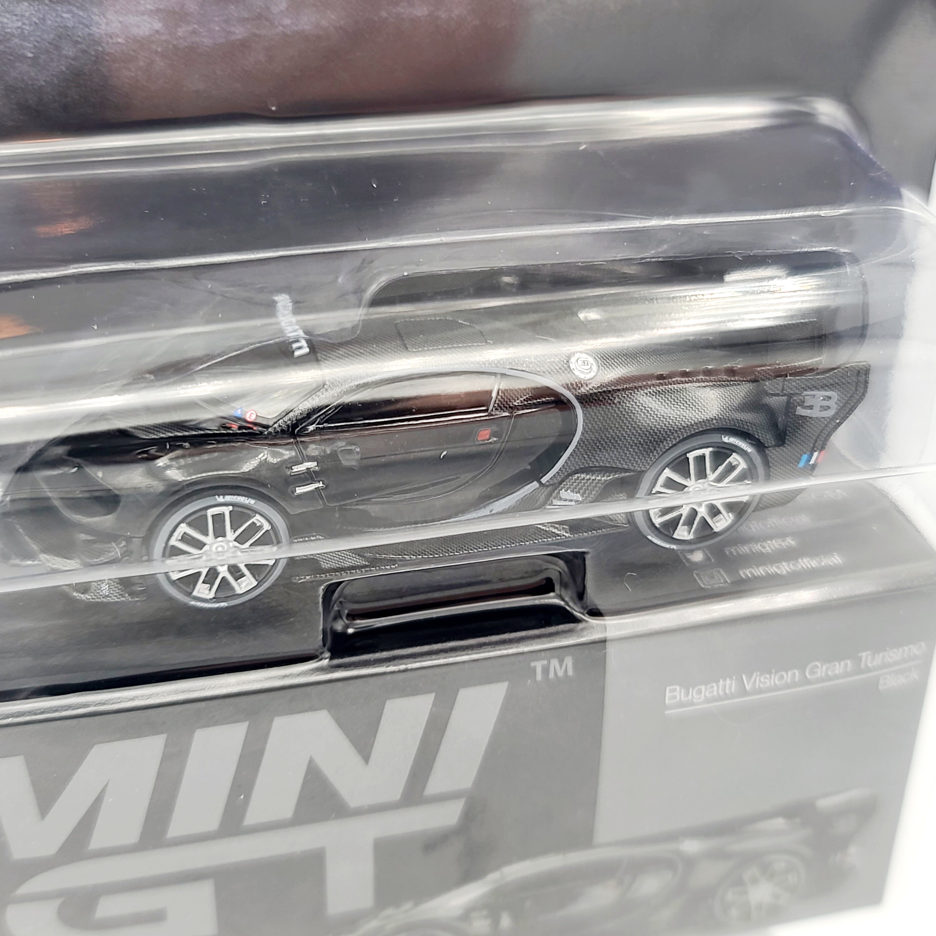 Mini GT Bugatti Vision Gran Turismo - 1:64, Black (2024 Limited Edition)